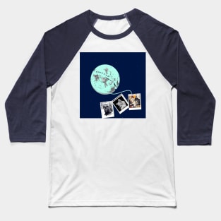 MOON PHOTO CAT Baseball T-Shirt